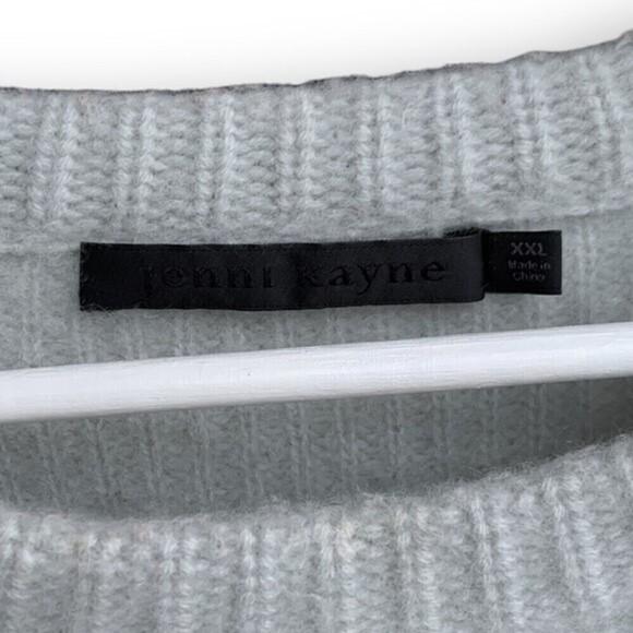 Jenni Kayne Cashmere Fisherman Sweater Mist Green - Picture 7 of 9